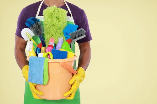 Cleaning team investigating a service complaint