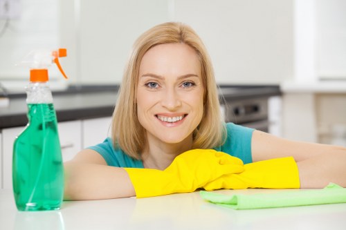 Final property cleaning ready for new occupants in TW9